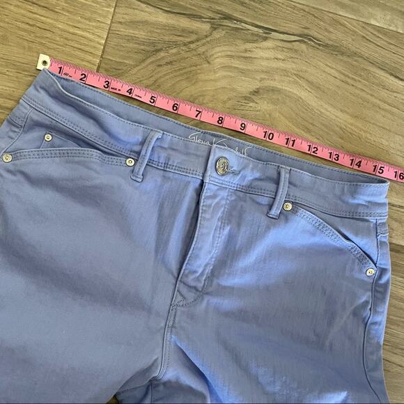 Gloria Vanderbilt periwinkle skimmer cropped pants size 10. - Picture 3 of 7